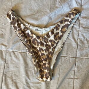 Aerie Brown Leopard Print Bikini Bottom